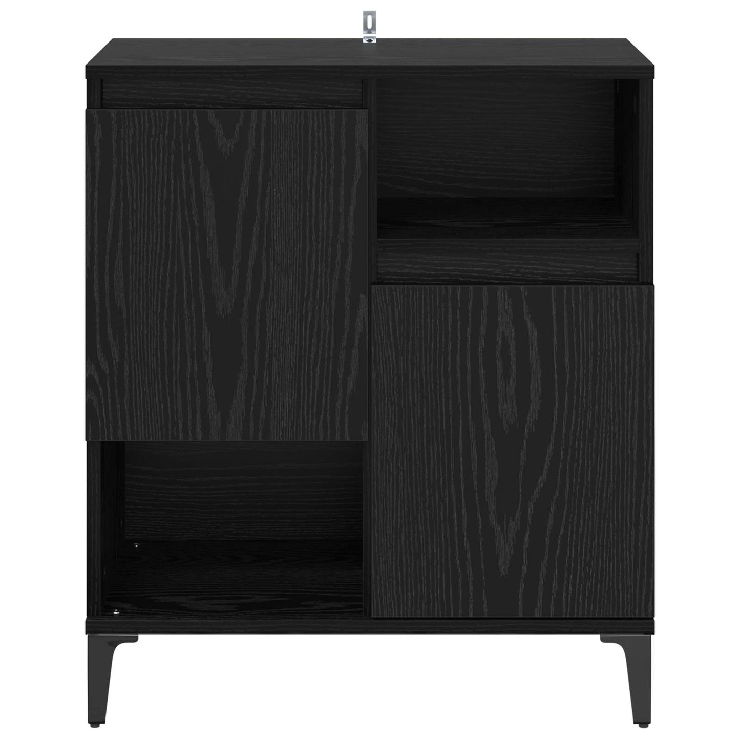 Sideboard Black Oak 60 x 35 x 70 cm Engineered Wood