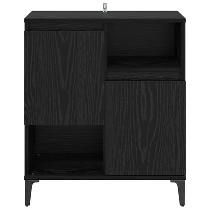 Sideboard Black Oak 60 x 35 x 70 cm Engineered Wood