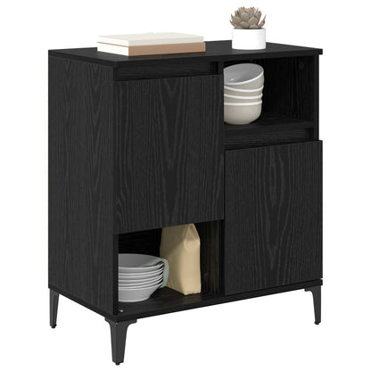 Sideboard Black Oak 60 x 35 x 70 cm Engineered Wood