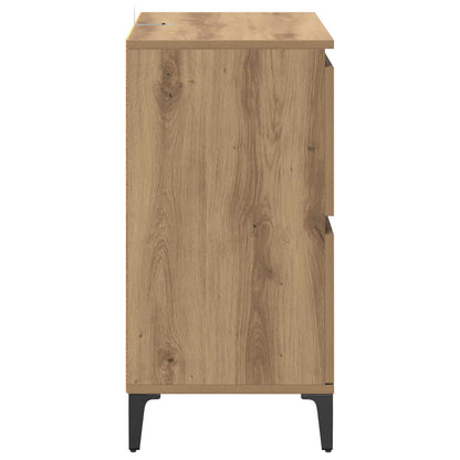 Sideboard Artisan Oak 60 x 35 x 70 cm Engineered Wood and Iron