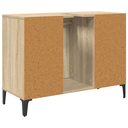 Sink cabinet with Shelf with Storage Sonoma Oak 80 x 33 x 60 cm