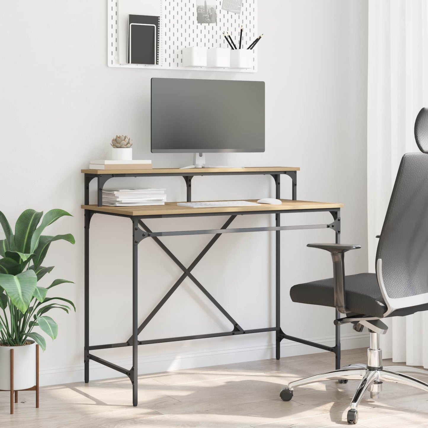 Desk Artisan Oak 100 x 50 x 90 cm Engineered Wood