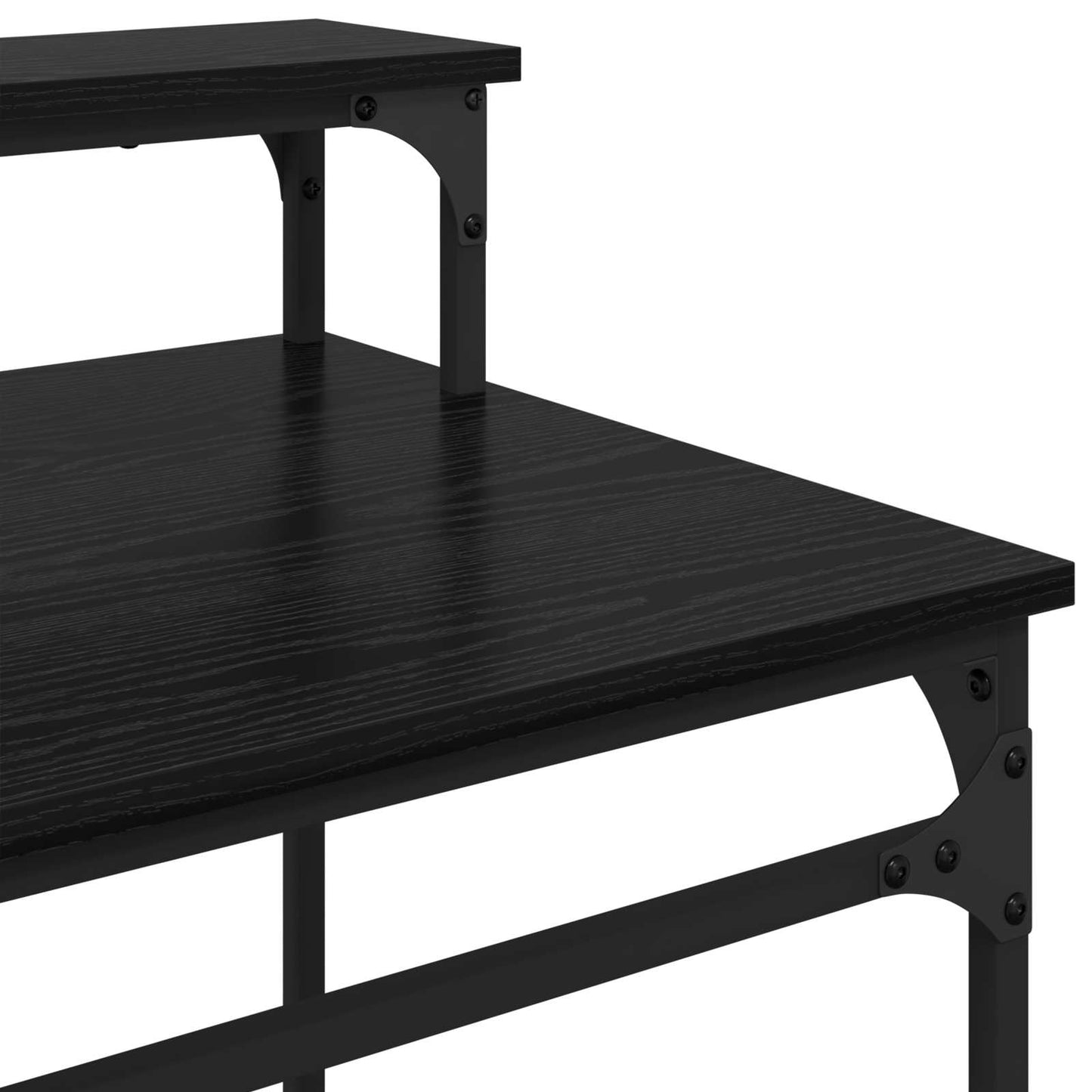 Desk Black Oak 80 x 50 x 90 cm Engineered Wood