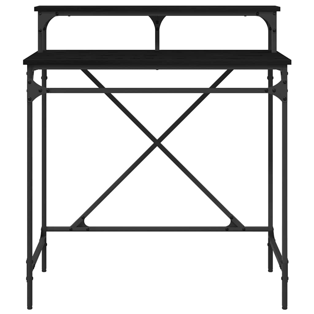 Desk Black Oak 80 x 50 x 90 cm Engineered Wood