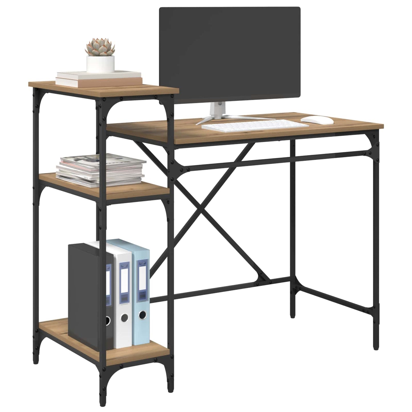 Desk Artisan Oak Engineered Wood 105 x 50 x 90 cm
