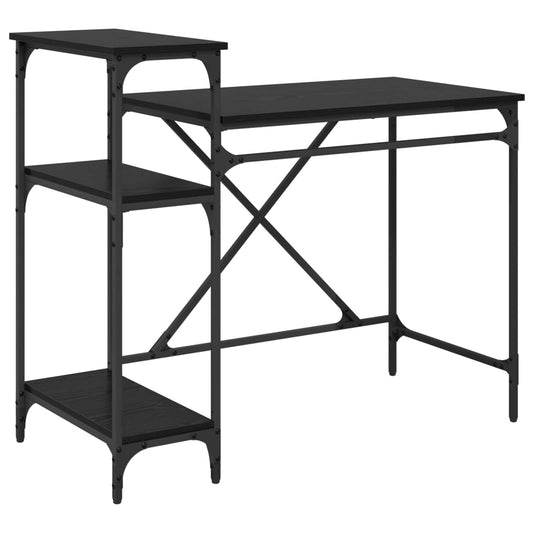 Desk Black Oak Engineered Wood 105 x 50 x 90 cm