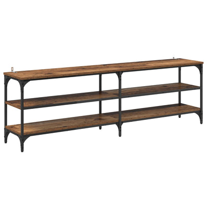 TV Cabinet Old Wood 160 x 30 x 50 cm Engineered Wood and Iron