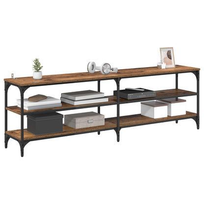 TV Cabinet Old Wood 160 x 30 x 50 cm Engineered Wood and Iron