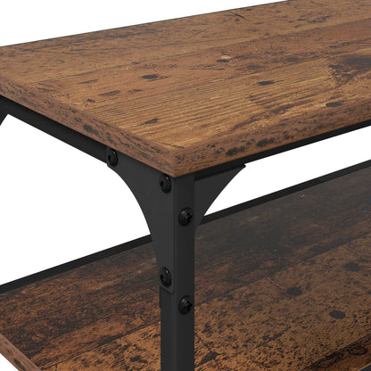 TV Cabinet 200 x 30 x 50 cm Old Wood Engineered Wood and Iron