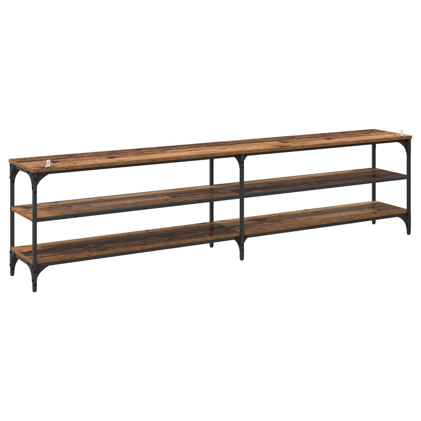TV Cabinet 200 x 30 x 50 cm Old Wood Engineered Wood and Iron