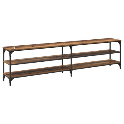 TV Cabinet 200 x 30 x 50 cm Old Wood Engineered Wood and Iron