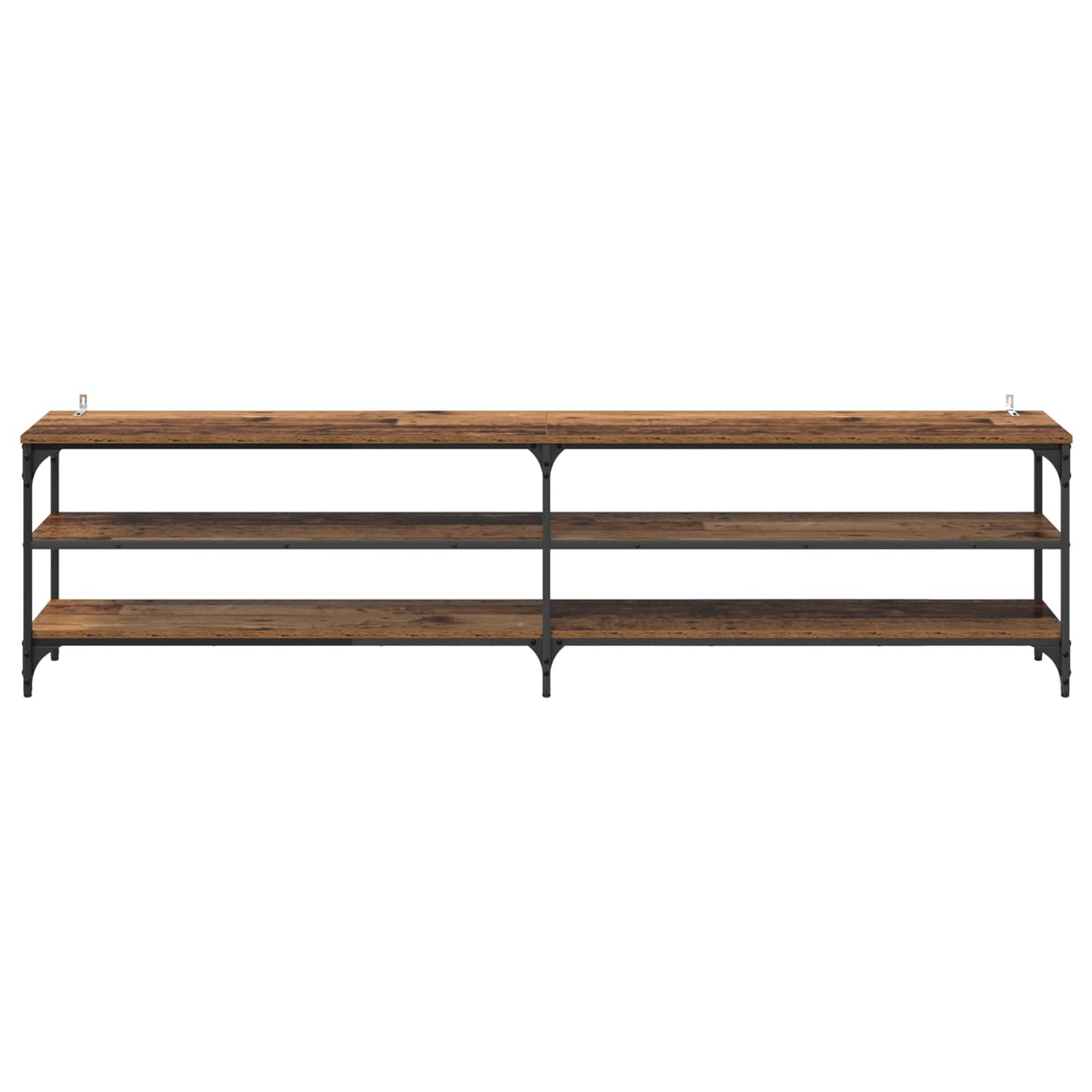 TV Cabinet 200 x 30 x 50 cm Old Wood Engineered Wood and Iron
