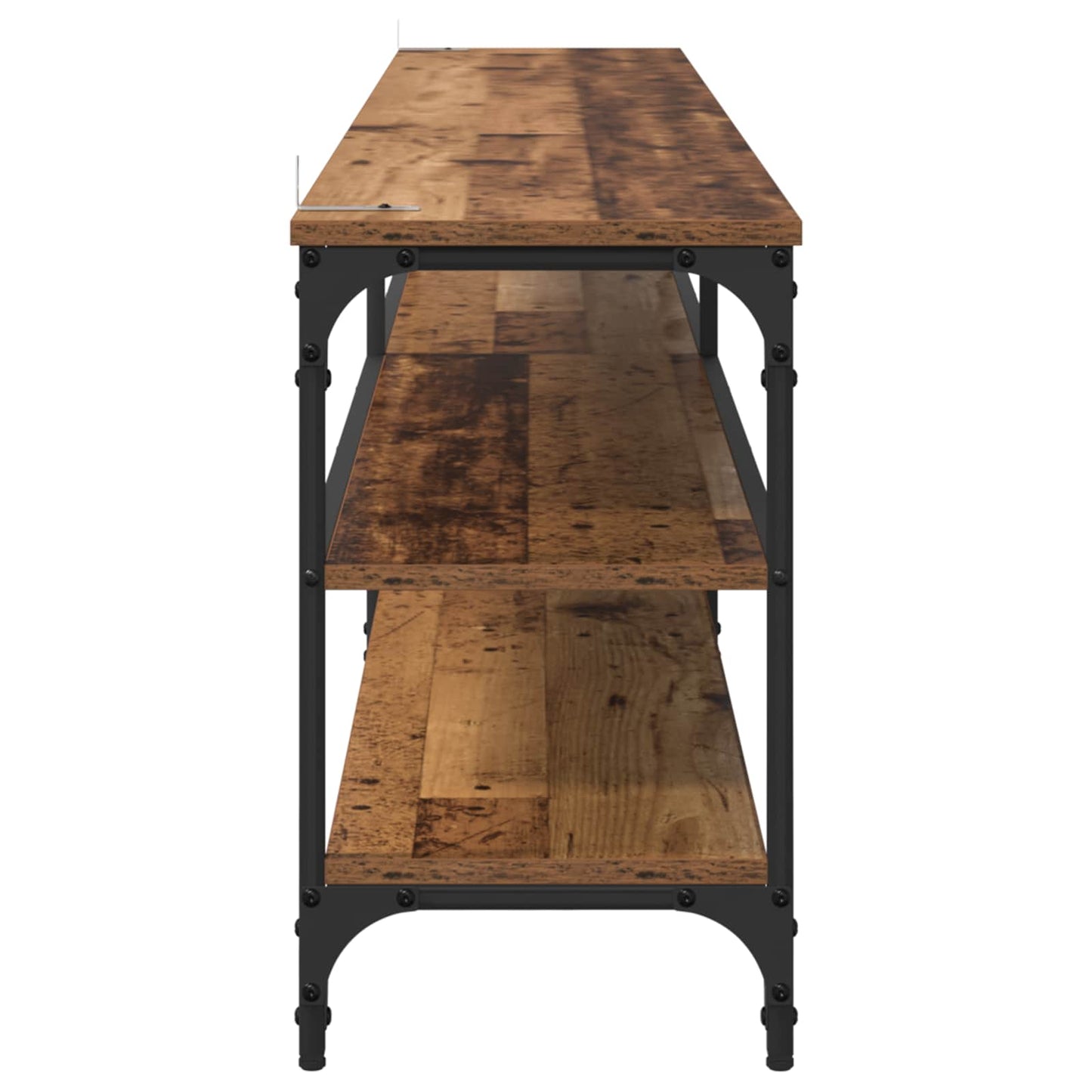 TV Cabinet 200 x 30 x 50 cm Old Wood Engineered Wood and Iron