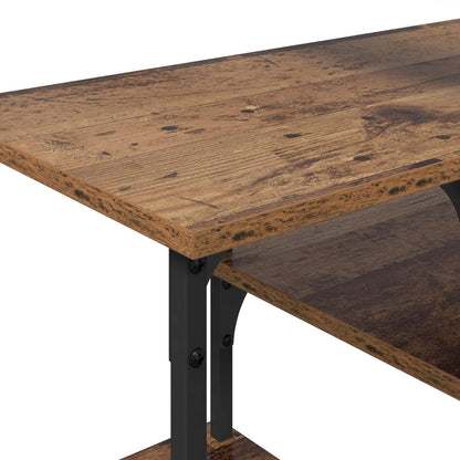 TV Cabinet Old Wood 102 x 35 x 45.5 cm Engineered Wood and Iron