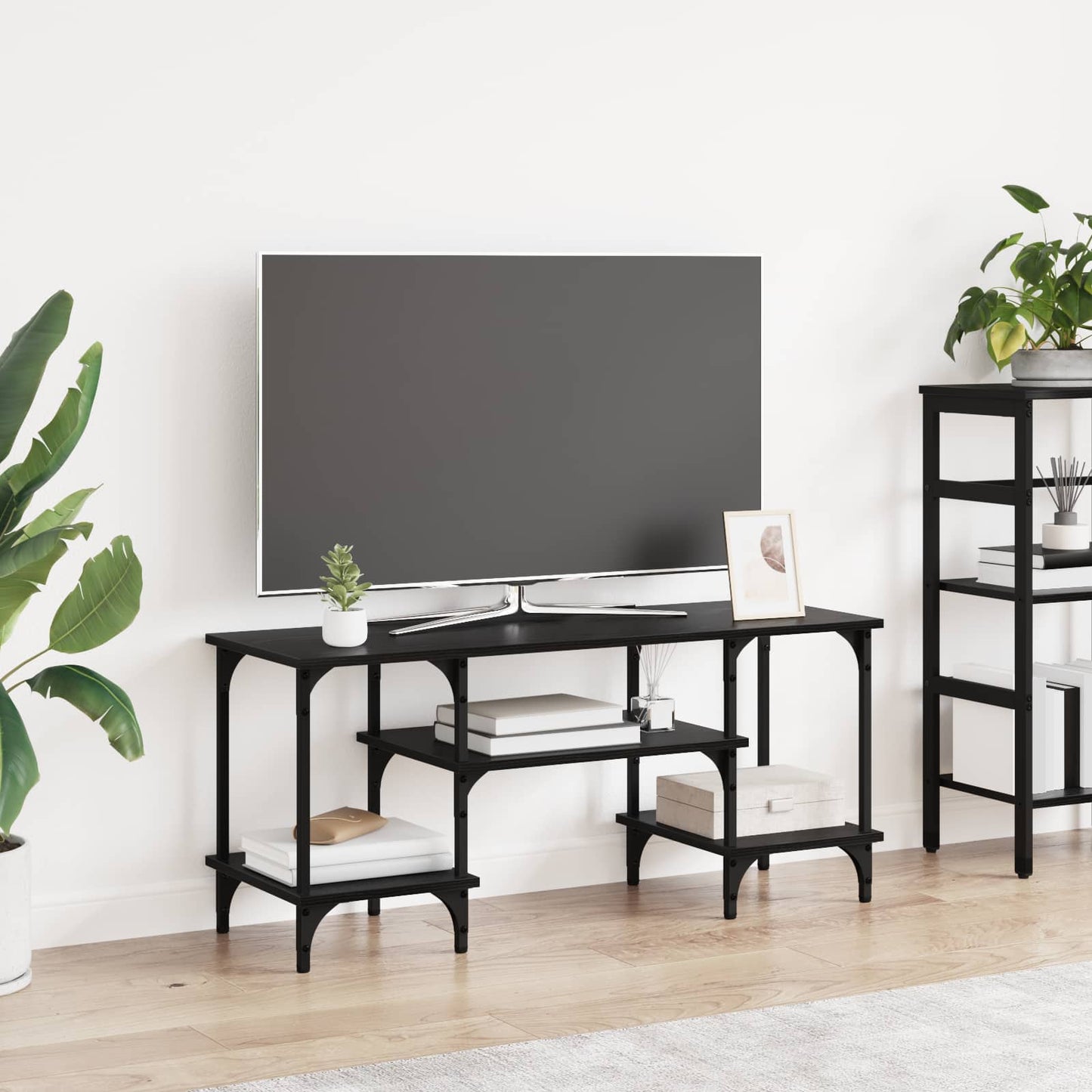 TV Cabinet Black Oak 102 x 35 x 45.5 cm