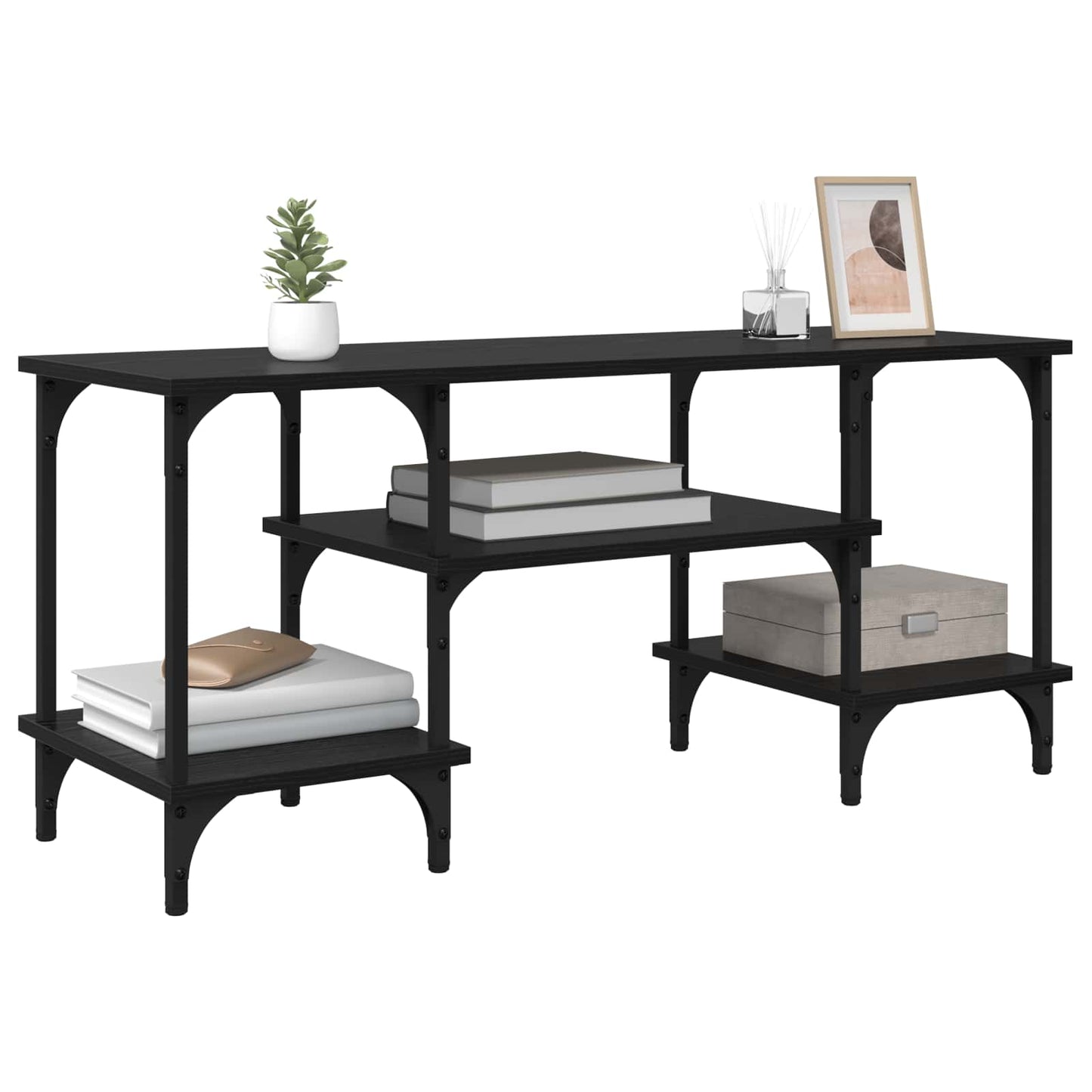 TV Cabinet Black Oak 102 x 35 x 45.5 cm