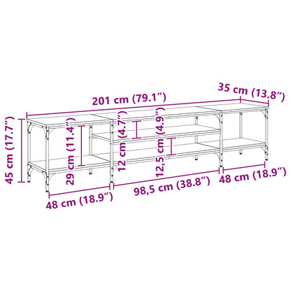 TV Cabinet Artisan Oak 201 x 35 x 45 cm