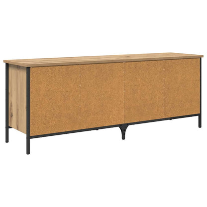 Shoe Cabinet 131 x 35 x 50 cm Engineered Wood and Iron