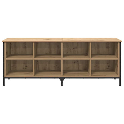 Shoe Cabinet with Shelf Artisan Oak 131 x 35 x 50 cm