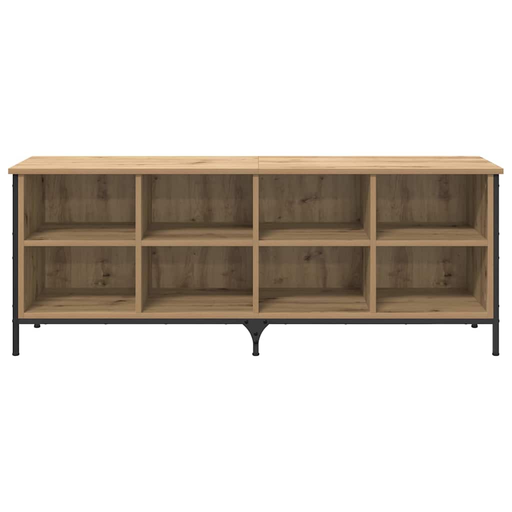 Shoe Cabinet 131 x 35 x 50 cm Engineered Wood and Iron