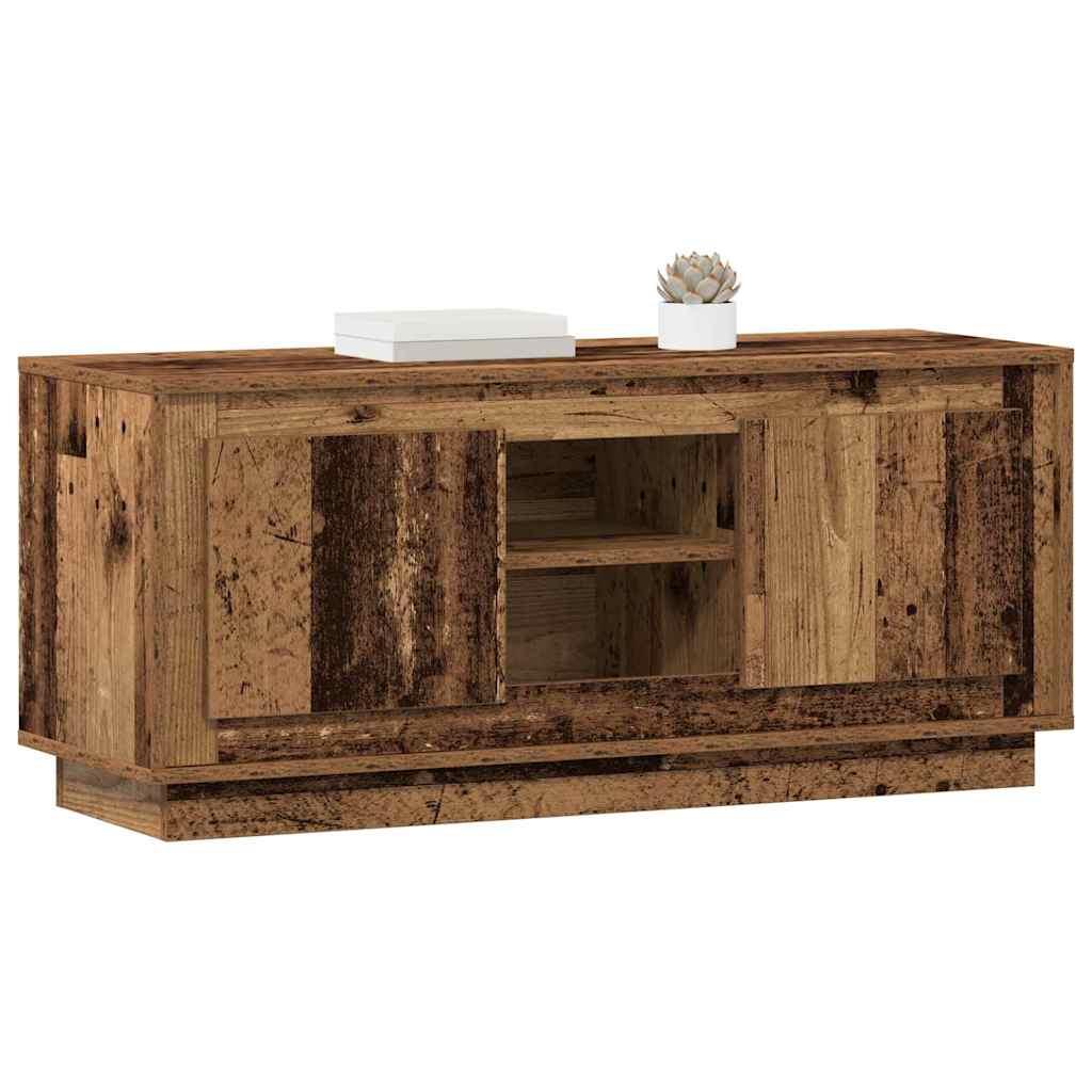 TV Cabinet Old Wood 102 x 35 x 45 cm Engineered Wood