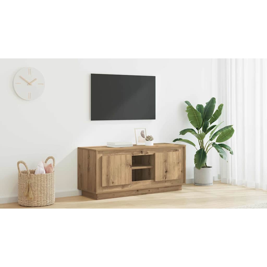 TV Cabinet Artisan Oak 102 x 35 x 45 cm Engineered Wood