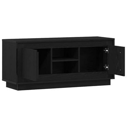 TV Cabinet Black Oak 102 x 35 x 45 cm Engineered Wood