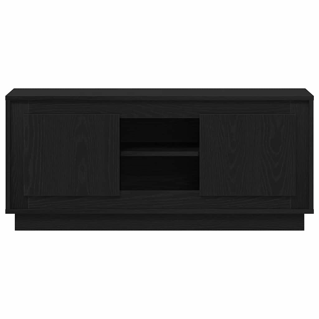 TV Cabinet Black Oak 102 x 35 x 45 cm Engineered Wood