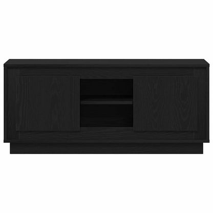 TV Cabinet 102 x 35 x 45 cm Black Oak Engineered Wood