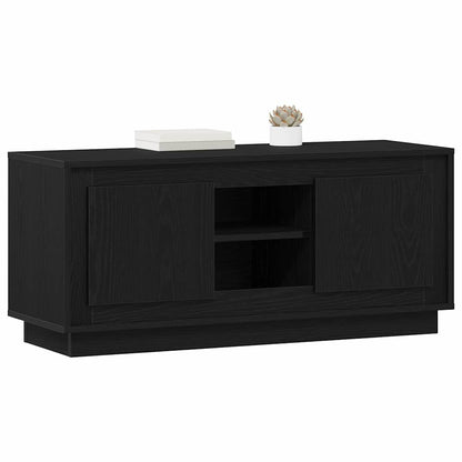 TV Cabinet 102 x 35 x 45 cm Black Oak Engineered Wood