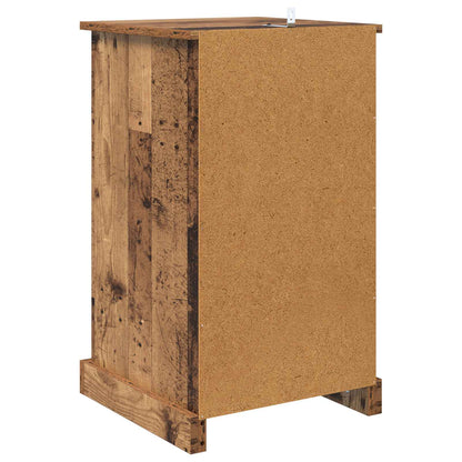 Bedside Cabinet Old Wood 39 x 39 x 67.5 cm Engineered Wood