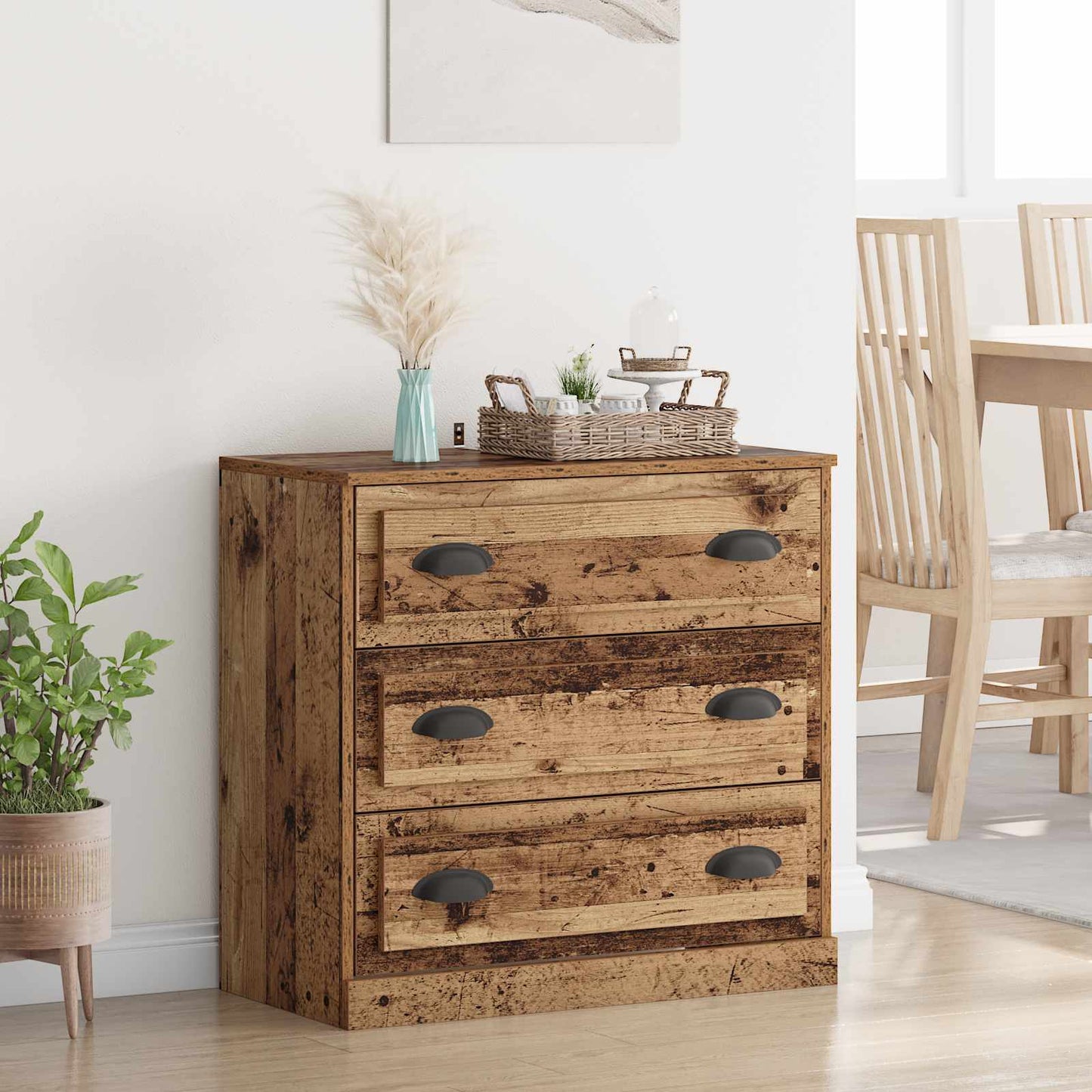 Sideboard Old Wood 70 x 35.5 x 67.5 cm Engineered Wood
