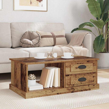 Coffee Table Old Wood 90 x 50 x 35 cm Engineered Wood
