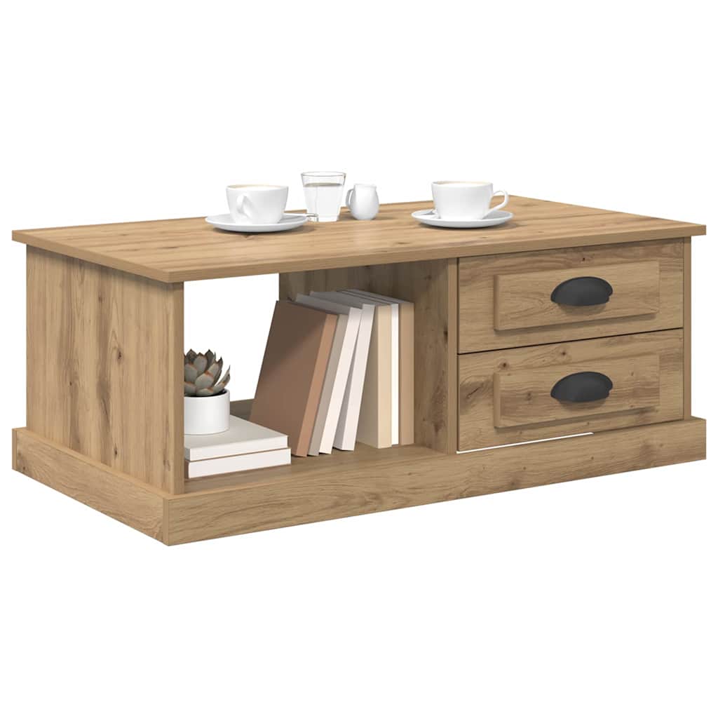 Coffee Table Artisan Oak 90 x 50 x 35 cm Engineered Wood