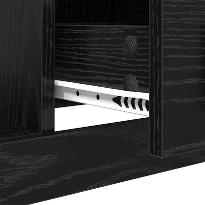 Coffee Table Black Oak 90 x 50 x 35 cm Engineered Wood