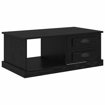 Coffee Table Black Oak 90 x 50 x 35 cm Engineered Wood