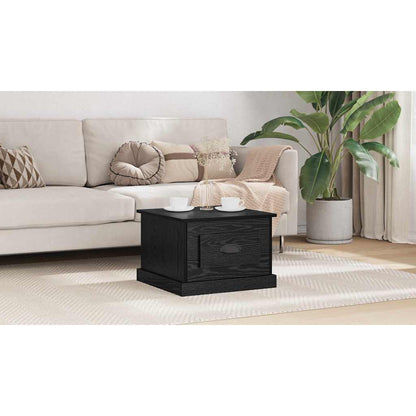 Coffee Table Black Oak 50 x 50 x 35 cm Engineered Wood