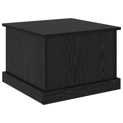 Coffee Table Black Oak 50 x 50 x 35 cm Engineered Wood