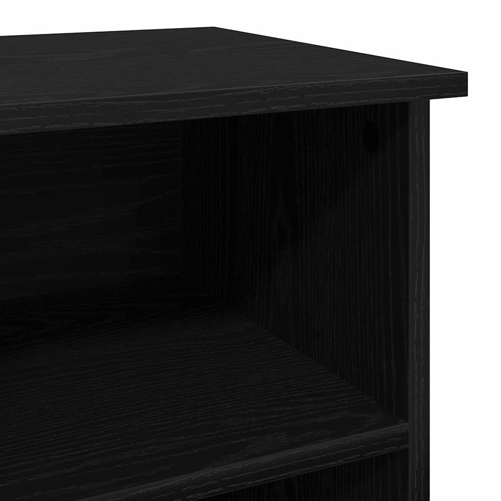 TV Cabinet Black Oak 99.5 x 35.5 x 48 cm Engineered Wood