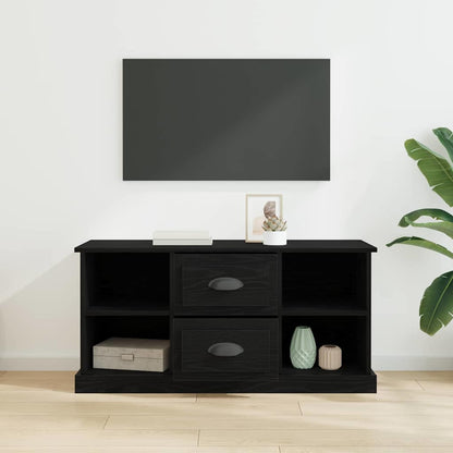 TV Cabinet 99.5 x 35.5 x 48 cm Black Oak Engineered Wood