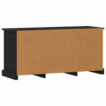 TV Cabinet 99.5 x 35.5 x 48 cm Black Oak Engineered Wood