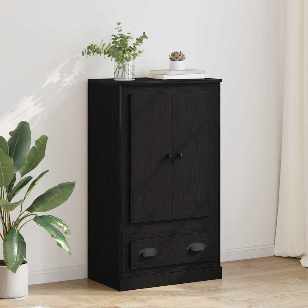 Highboard Black Oak 60 x 35.5 x 103.5 cm Engineered Wood