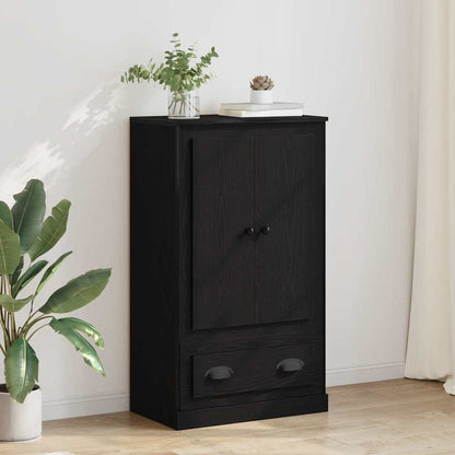 Highboard Black Oak 60 x 35.5 x 103.5 cm Engineered Wood