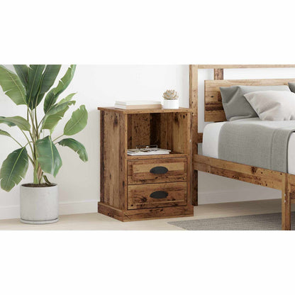 Bedside Cabinet Old Wood 36 x 43 x 60 cm Engineered Wood