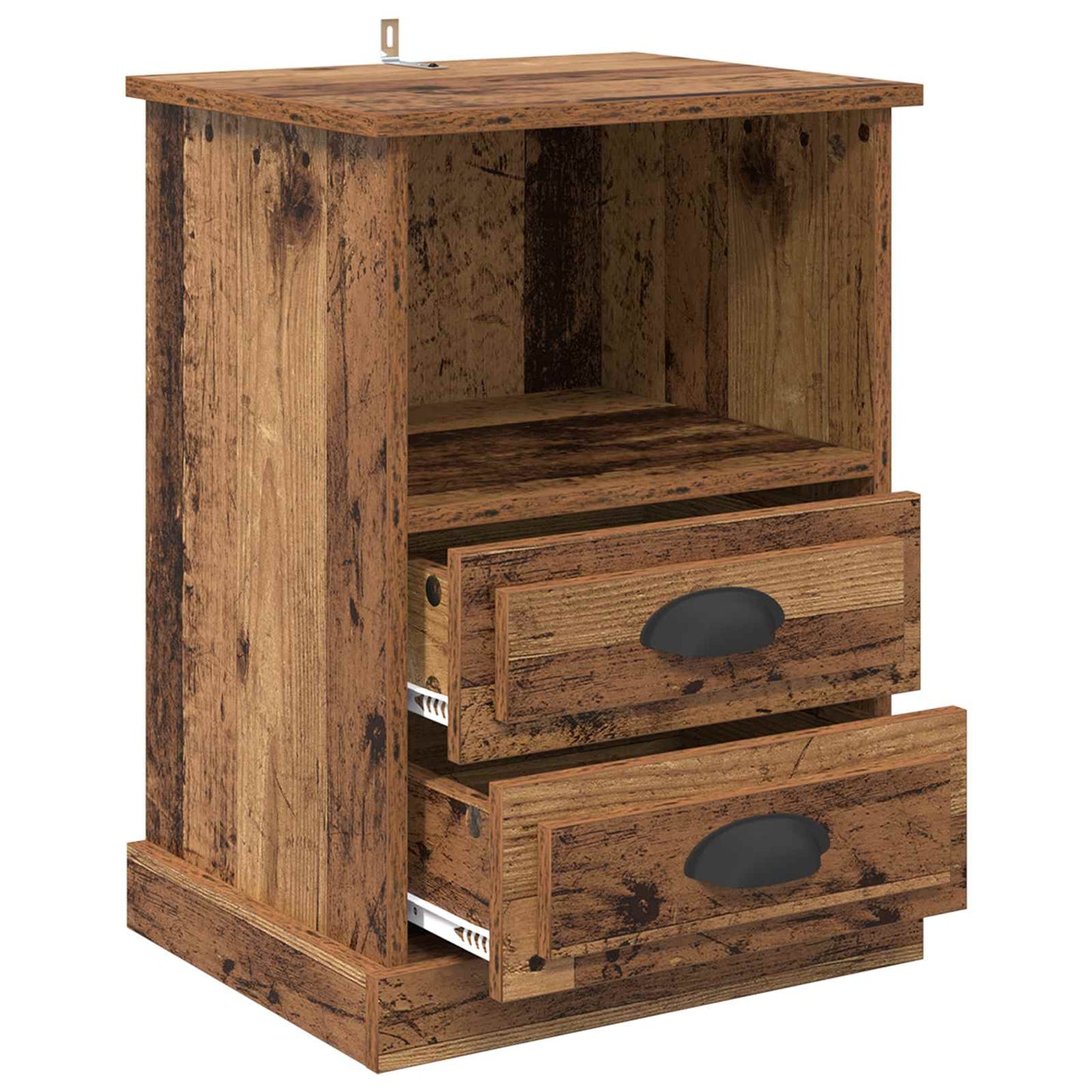 Bedside Cabinet 2 pcs Old Wood 36 x 43 x 60 cm Engineered Wood