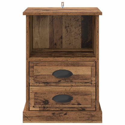 Bedside Cabinet 2 pcs Old Wood 36 x 43 x 60 cm Engineered Wood