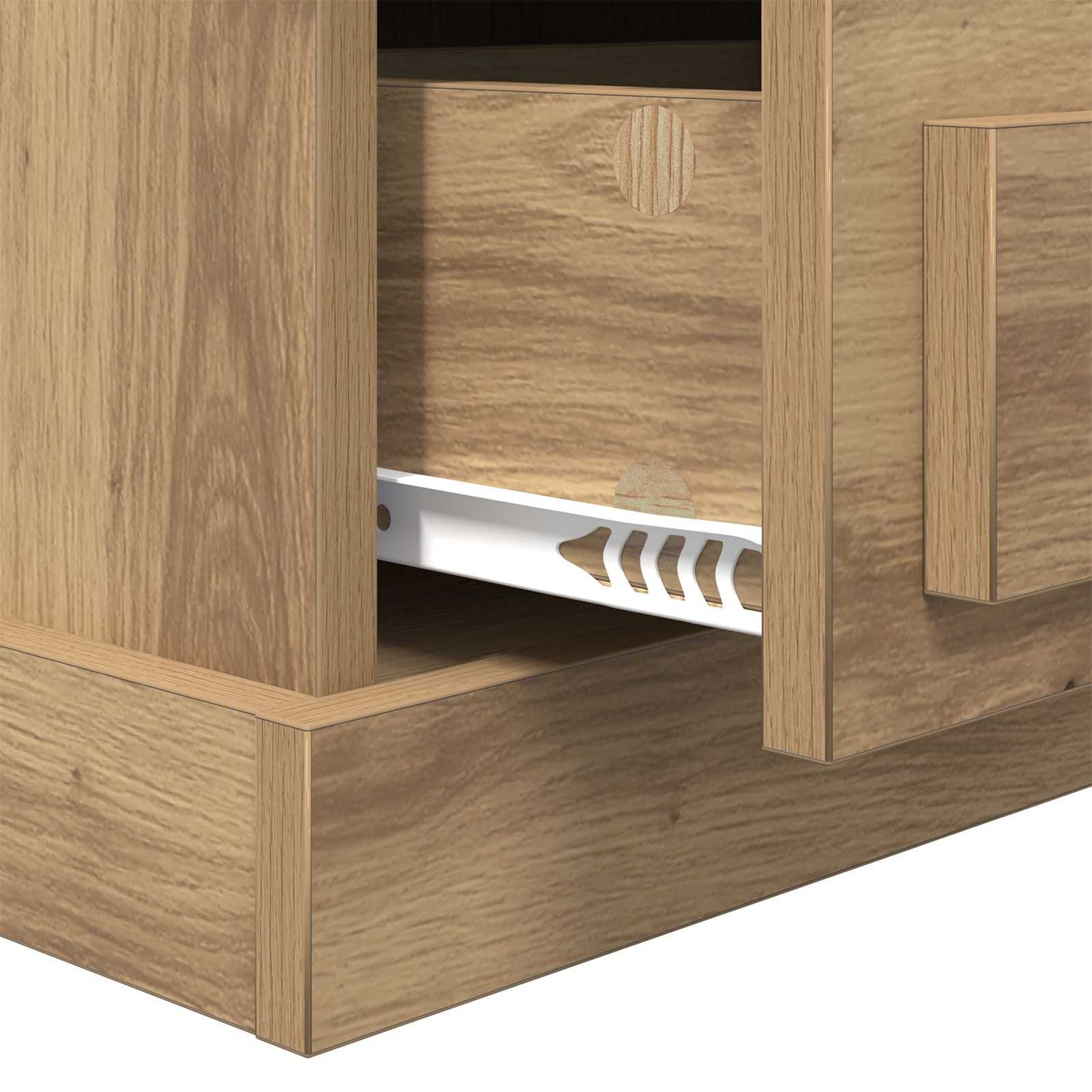 Bedside Cabinet with Drawer 2 pcs Artisan Oak 36 x 43 x 60 cm