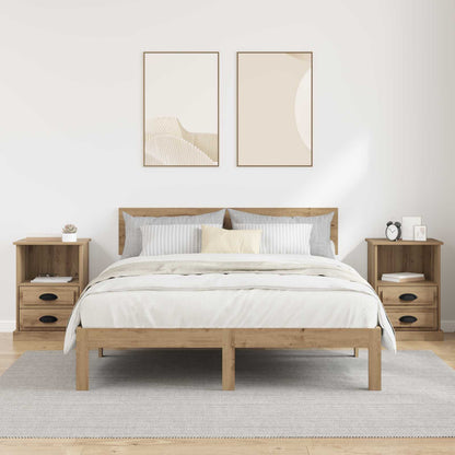 Bedside Cabinet with Drawer 2 pcs Artisan Oak 36 x 43 x 60 cm