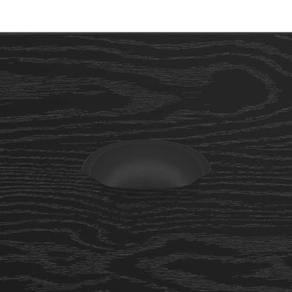 Bedside Cabinet 2 pcs Black Oak 36 x 43 x 60 cm Engineered Wood