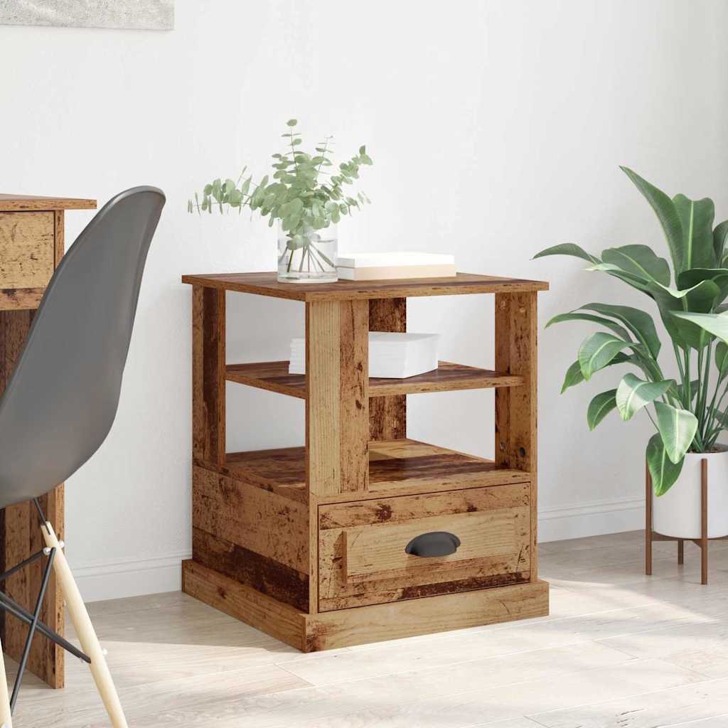 Bedside Cabinet Old Wood 50 x 50 x 60 cm Engineered Wood